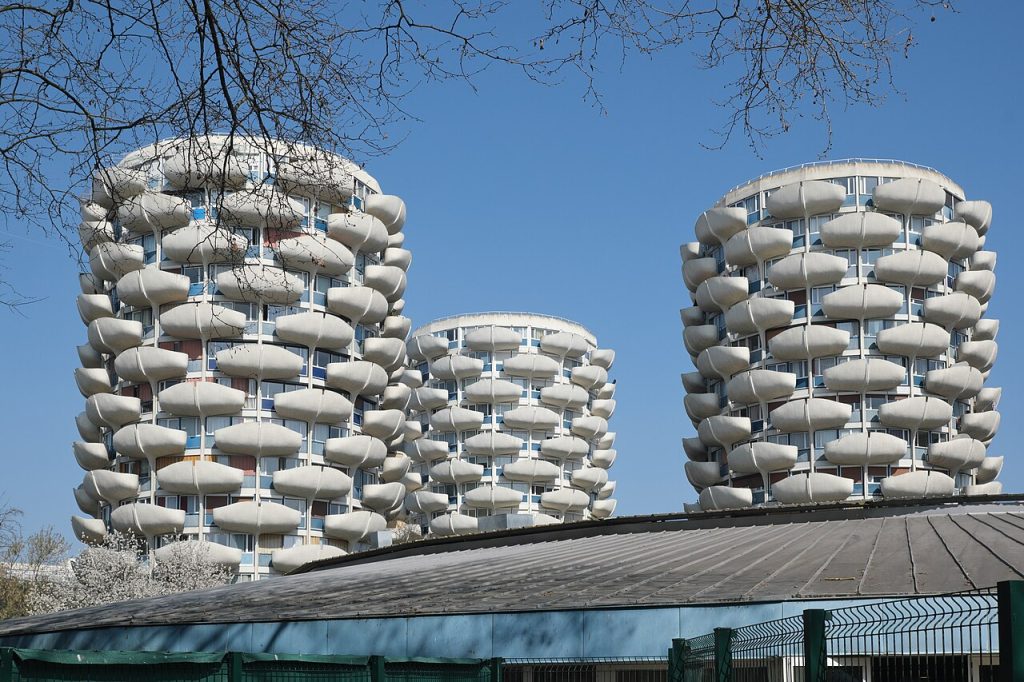 Les tours d'habitation des Choux de Créteil (Créteil)