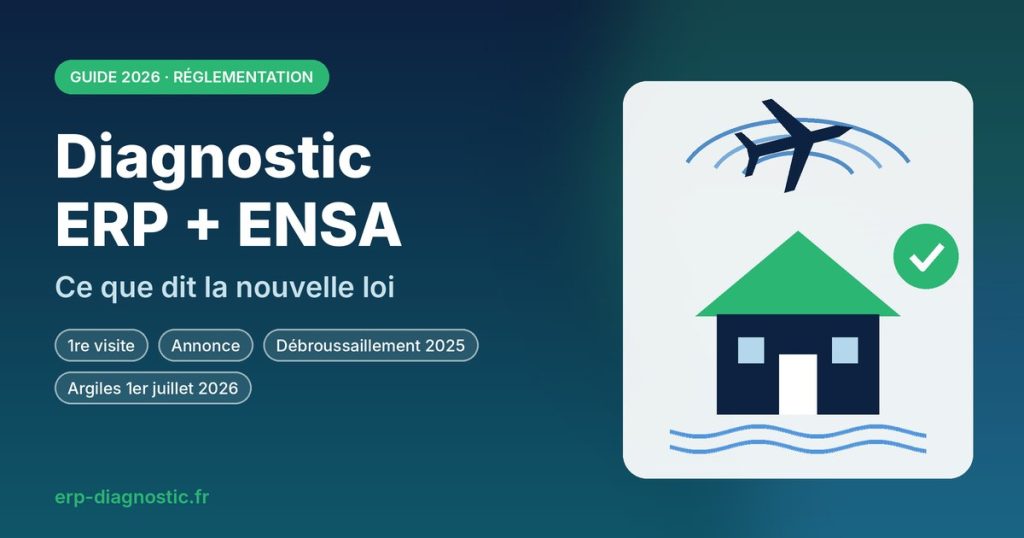 Diagnostic ERP et ENSA : ce que dit la nouvelle loi en 2026 (risques et bruit aérien)