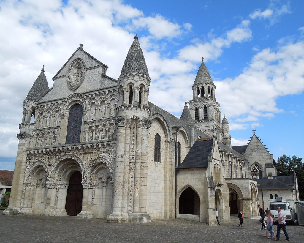 Façade romane sculptée de l'église Notre-Dame-la-Grande à Poitiers (Poitiers)